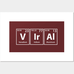 Viral (V-Ir-Al) Periodic Elements Spelling Posters and Art